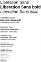 Sample of the Liberation Sans font